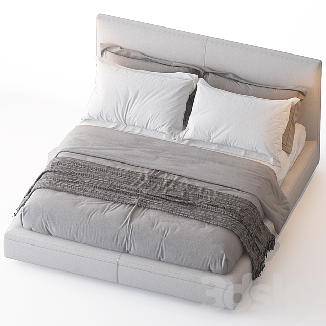 RICHARD BED BY B&B ITALIA 3DS Max Model - thumbnail 2