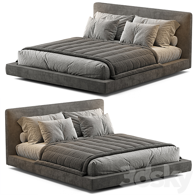 RICHARD BED BY B&B ITALIA 3DSMax File - thumbnail 2