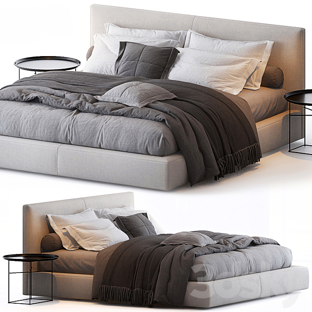 Richard bed by B&B Italia 3DSMax File - thumbnail 1