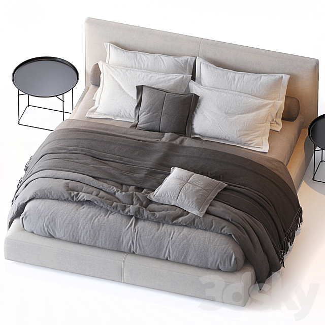 Richard bed by B&B Italia 3DSMax File - thumbnail 2