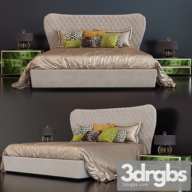 Roberto cavalli grace bed 2 3dsmax Download - thumbnail 1