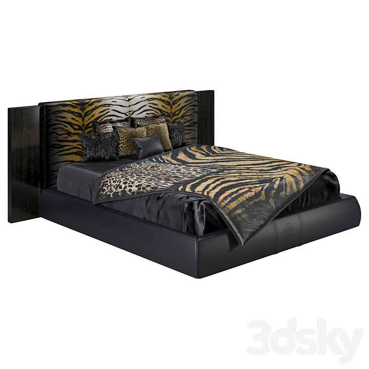 Roberto Cavalli Morne Bed 3DS Max Model - thumbnail 1