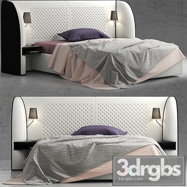 Roche Bobois Cherche Midi Bed 3dsmax Download - thumbnail 1