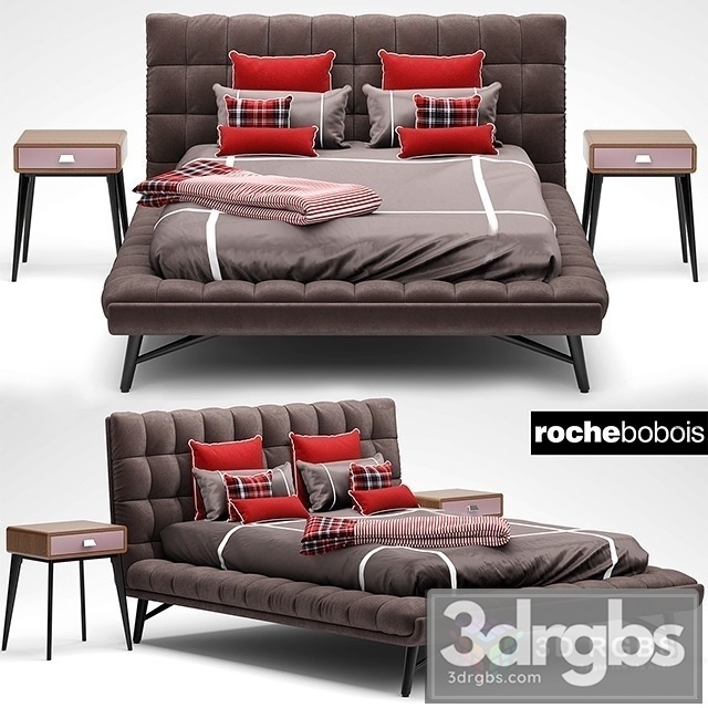 Roche Bobois Lit Bed 02 3dsmax Download - thumbnail 1