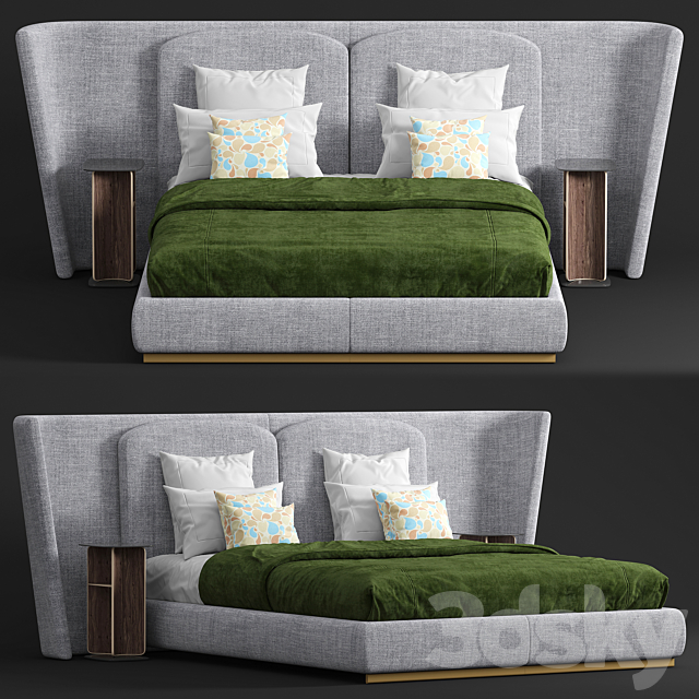 Roche Bobois Paris Paname bed 3DSMax File - thumbnail 1