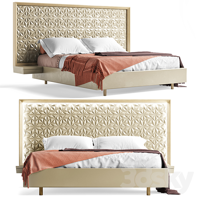 Roche Bobois Rosace Bed 3DSMax File - thumbnail 1