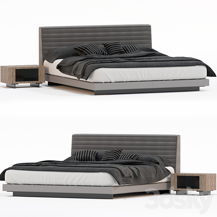 Roger bed 3DS Max Model - thumbnail 1