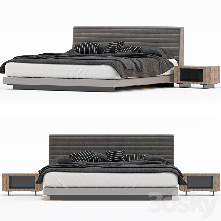 Roger bed 3DS Max Model - thumbnail 2