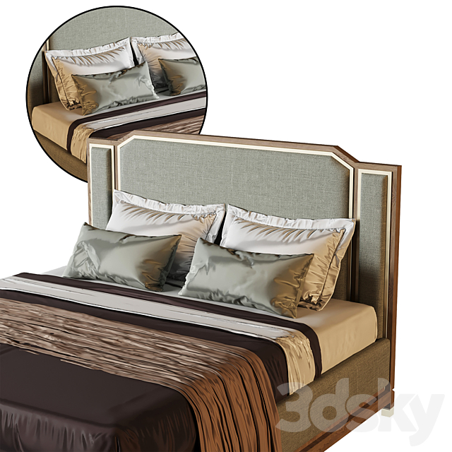 Rooma bed indy 3DSMax File - thumbnail 3