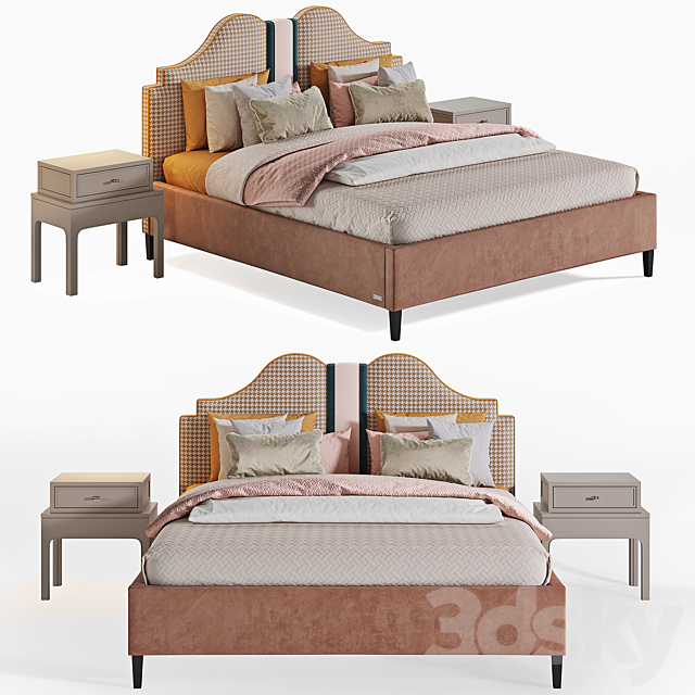 ROOMA design & furniture Bed “Wings by A. Belotserkovets” 3DSMax File - thumbnail 1