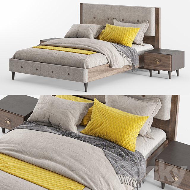 Rosa bed 3DSMax File - thumbnail 2