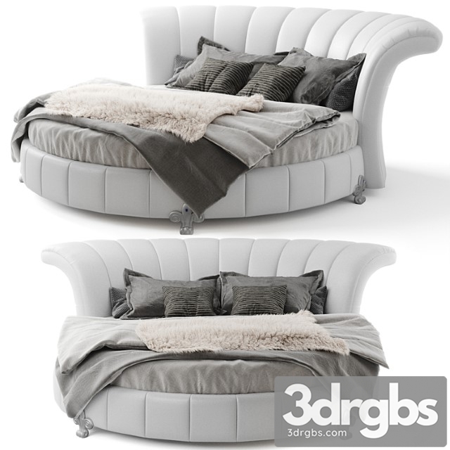 Round bed vgkcvenetian 2 3dsmax Download - thumbnail 1