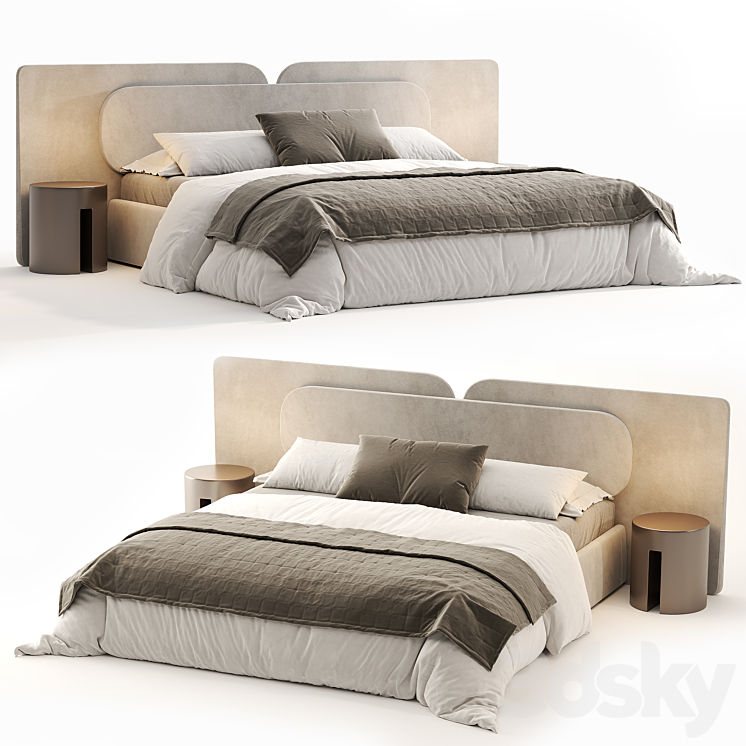 Rove Concept Angelo bed 3DS Max Model - thumbnail 3