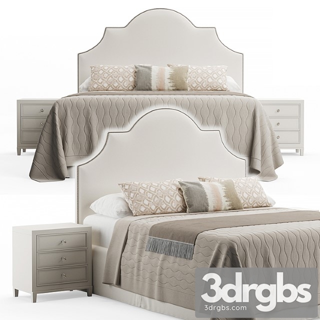 Rowe Bedroom King Headboard Bed 1 3dsmax Download - thumbnail 1