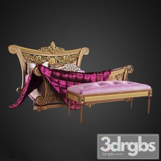 Royal Bed 3dsmax Download - thumbnail 1