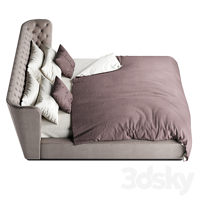 Royce furman bed 3DS Max Model - thumbnail 4