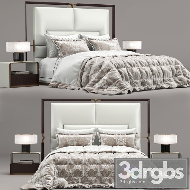 Rugiano Bed 3dsmax Download - thumbnail 1