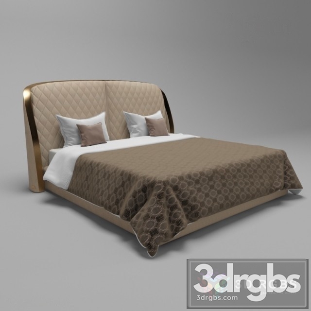 Rugiano Madam Bed 3dsmax Download - thumbnail 1