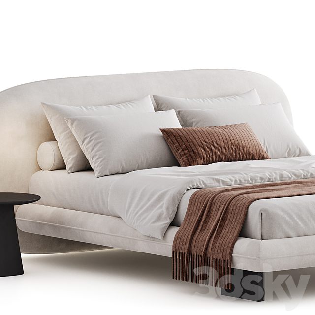 Saba Italia Wabi Bed 3ds Max - thumbnail 3