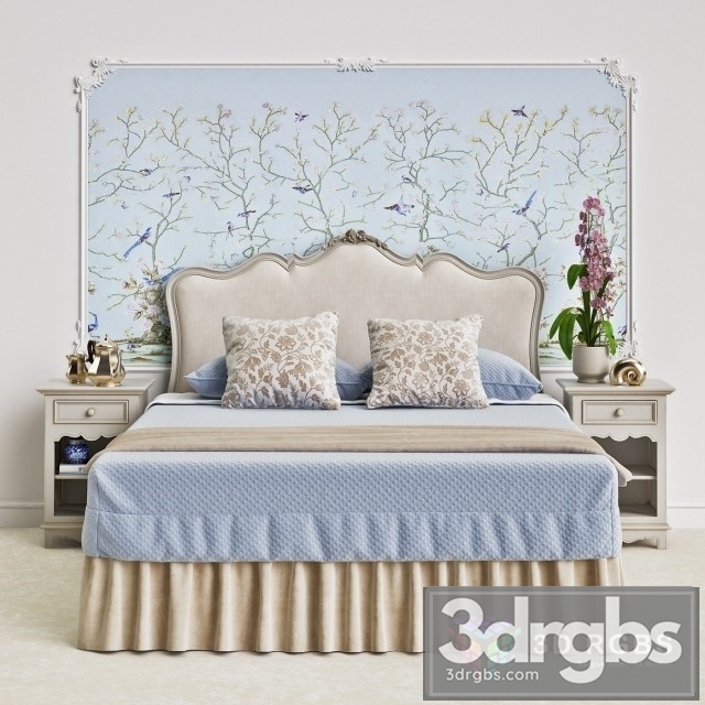 Salda Arredamenti Bed 3dsmax Download - thumbnail 1