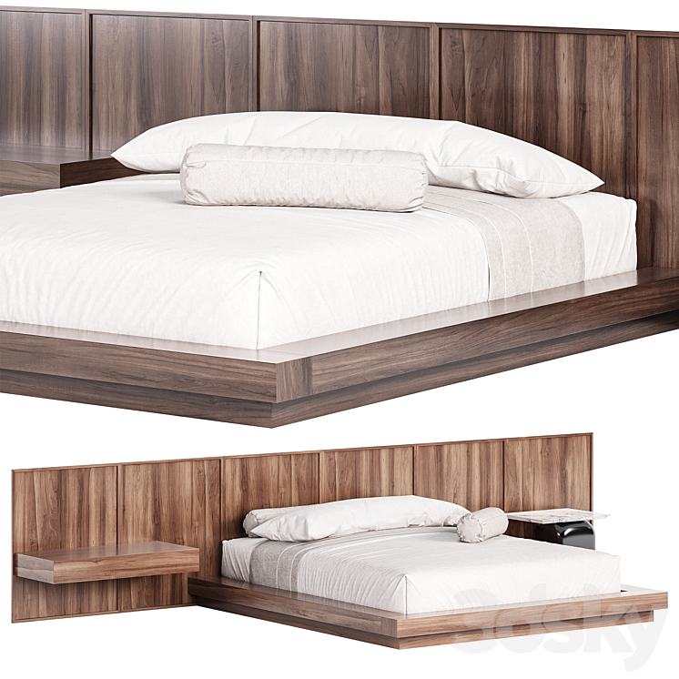 Samba Bed by Invisible Collection 3DS Max Model - thumbnail 2