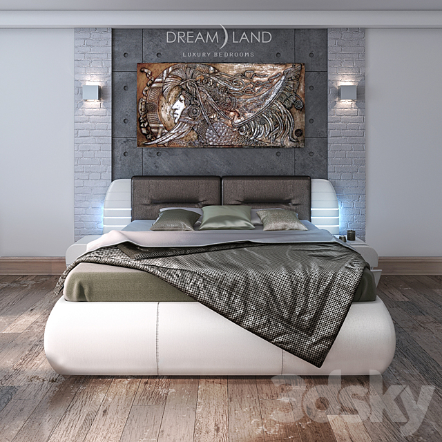 Santa Cruz Bed + Critical Bench 100 3DSMax File - thumbnail 1