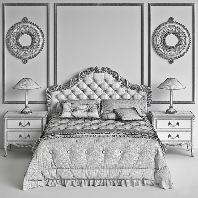 Savio Firmino 1696 Bedroom 3DSMax File - thumbnail 3