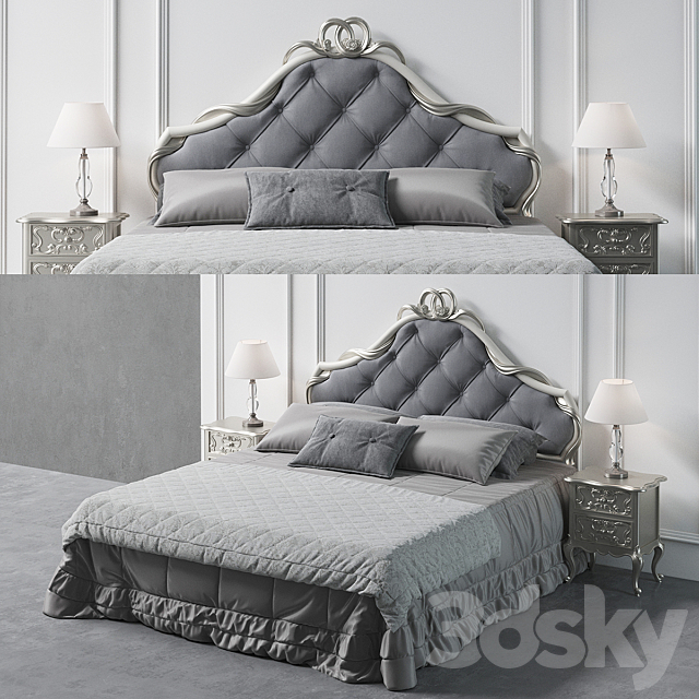 Savio Firmino Bed 1958 3DSMax File - thumbnail 1