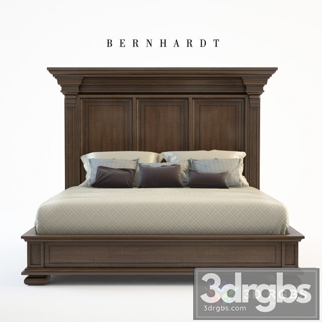 SAWA Bernhardt Huntington Panel Bed 3dsmax Download - thumbnail 1