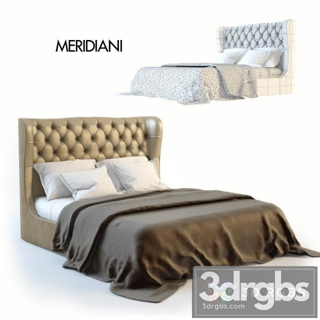 Sawa Meridiani Loren Bed 3dsmax Download - thumbnail 1