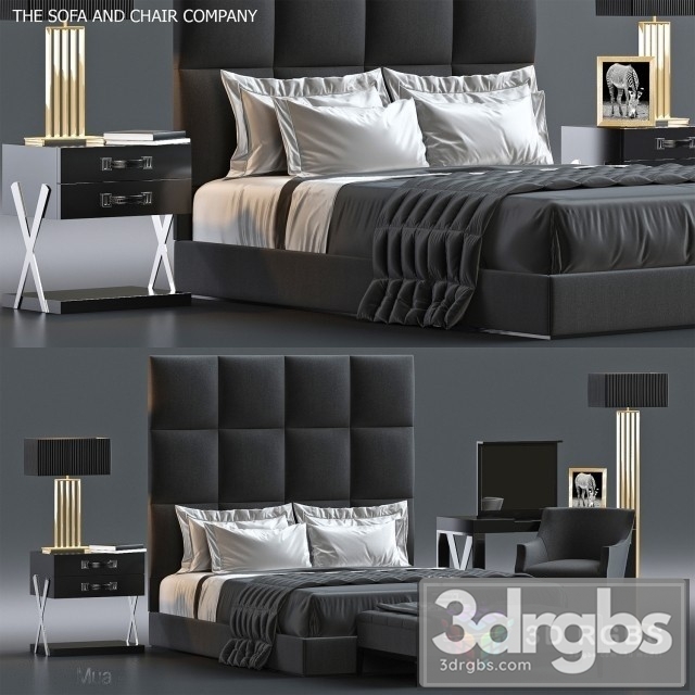 SC 799 Bed 3dsmax Download - thumbnail 1