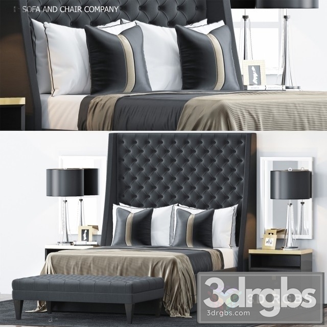 SC Bedroom Set 6 3dsmax Download - thumbnail 1