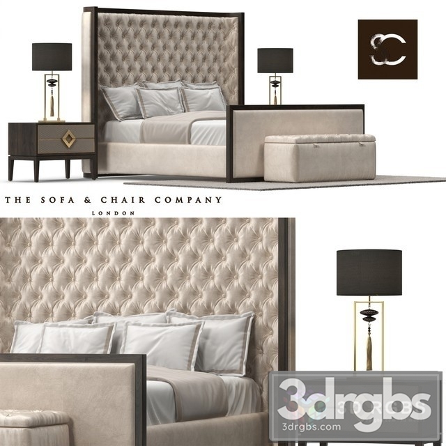 SC Company Mayfair Bed 3dsmax Download - thumbnail 1