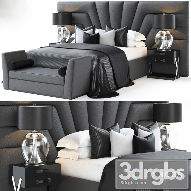 SC Luxury Bed 3dsmax Download - thumbnail 1