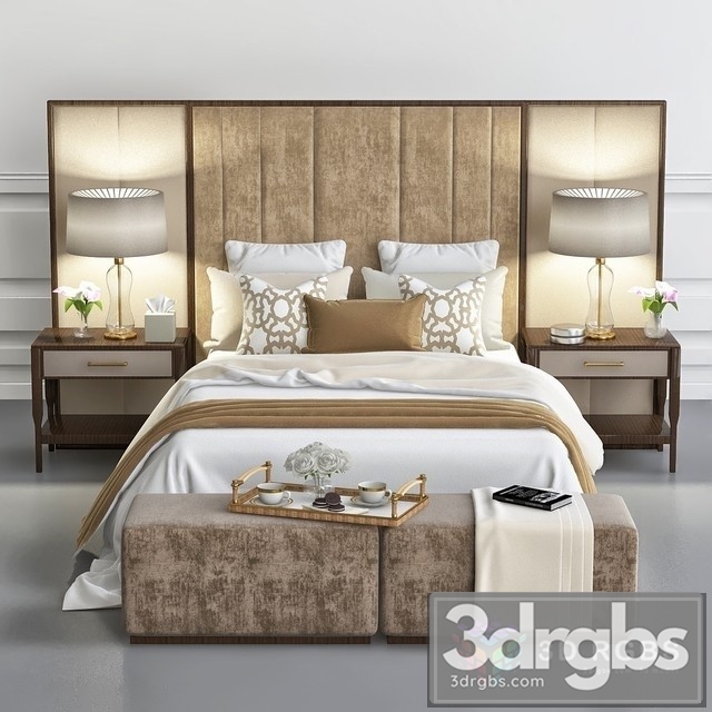 SC Luxury Bedroom 3dsmax Download - thumbnail 1