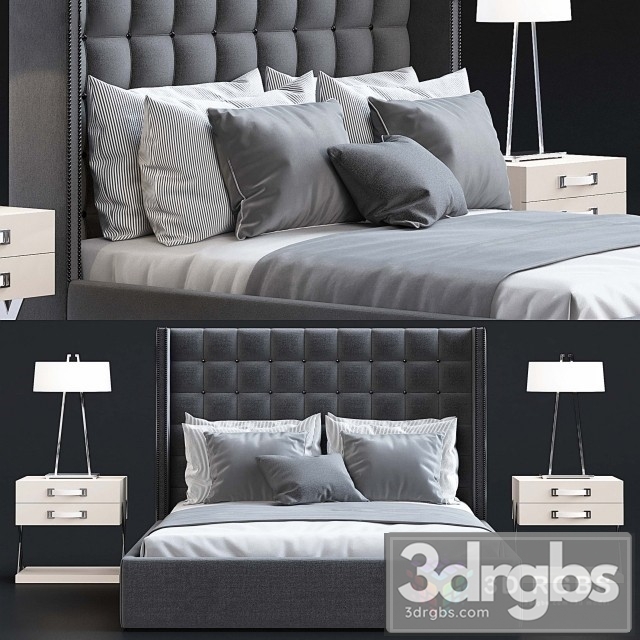 SC Portland Bed 3dsmax Download - thumbnail 1