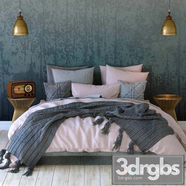 Scandinavian Bed 2 (2) 3dsmax Download - thumbnail 1