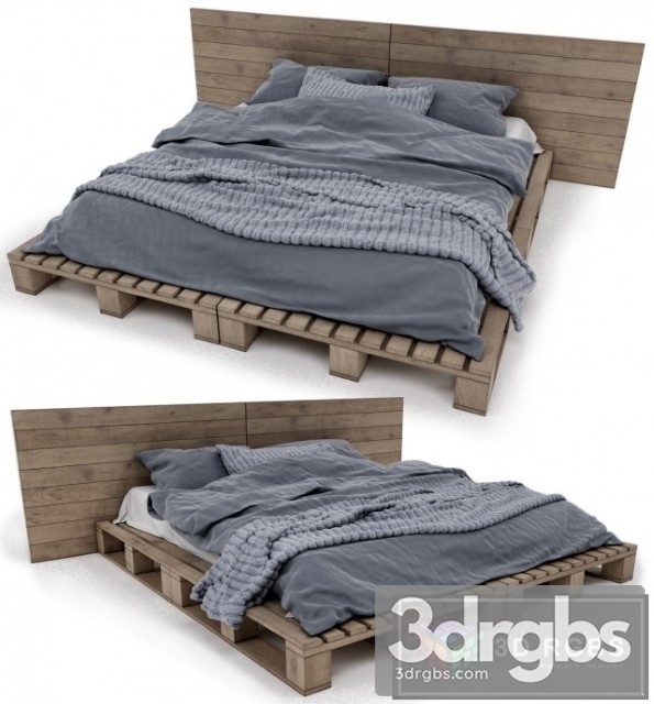 Scandinavian Bed 2 3dsmax Download - thumbnail 1