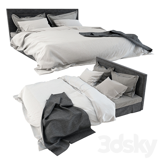 Scandinavian Bed 3DSMax File - thumbnail 1