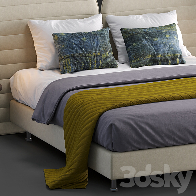 Schramm Bed CALM 2 3DSMax File - thumbnail 3