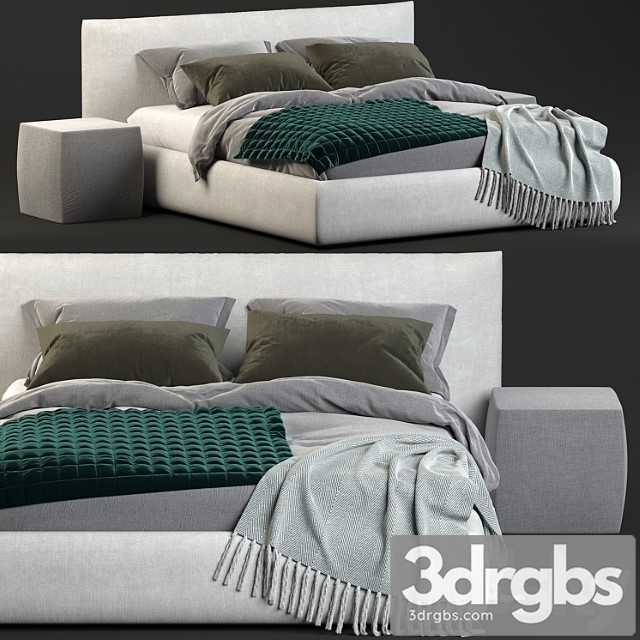 Scott meridiani bed 2 3dsmax Download - thumbnail 1