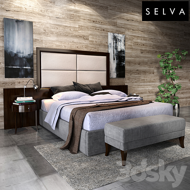 Selva Hospitality Bedroom 3DSMax File - thumbnail 1