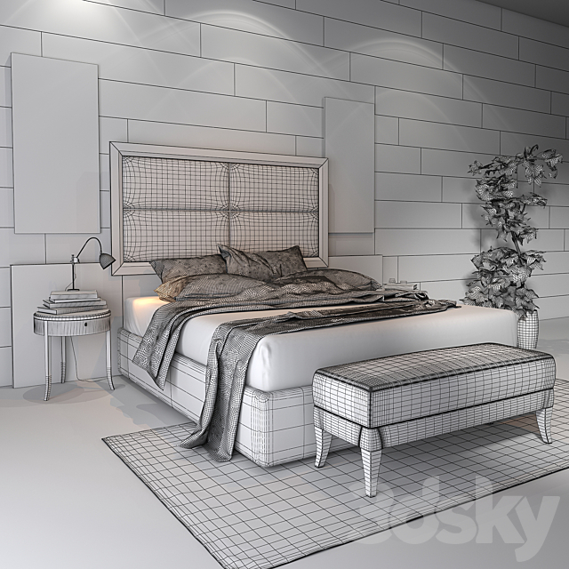 Selva Hospitality Bedroom 3DSMax File - thumbnail 2