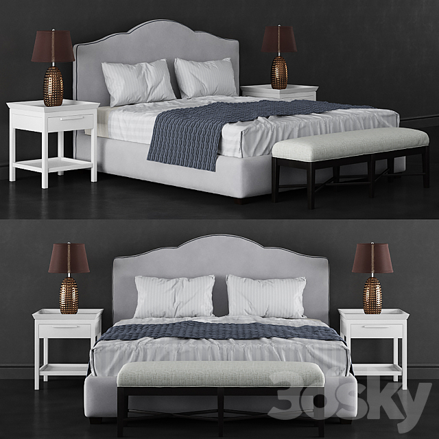 Set for bedroom from dantonehome.ru 2 3DSMax File - thumbnail 1