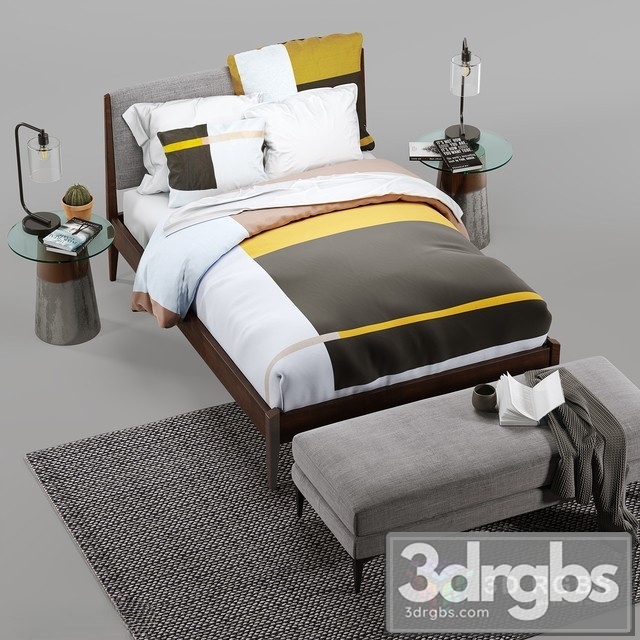 Set for bedroom Westelm 3dsmax Download - thumbnail 1