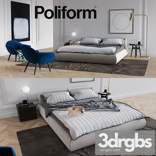 Set from poliform bolton 2 3dsmax Download - thumbnail 1