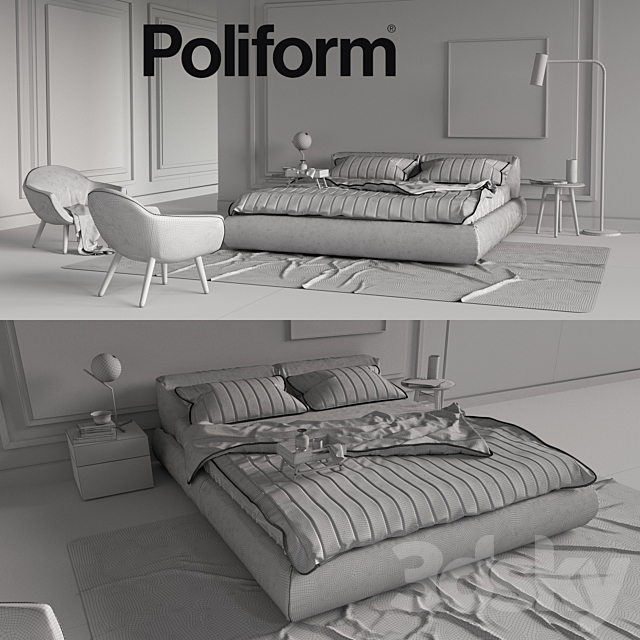 Set from Poliform Bolton 3DSMax File - thumbnail 3