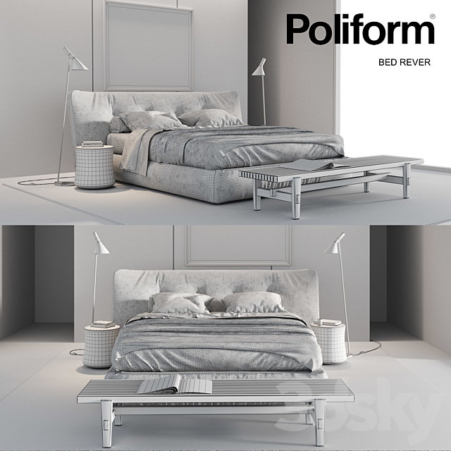 Set from Poliform Rever 3DSMax File - thumbnail 3