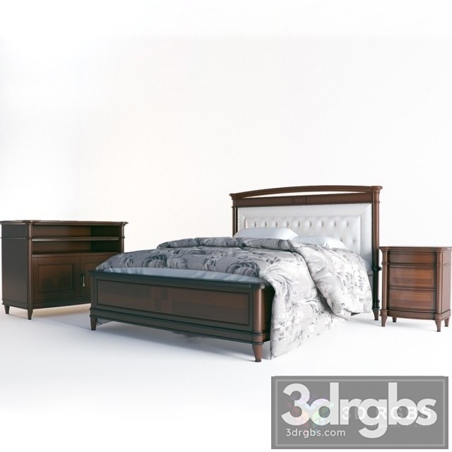 Signorini Coco Carlotta Bed 3dsmax Download - thumbnail 1