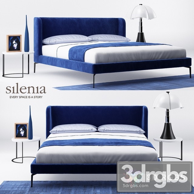 Silenia Set Neocon Bed 3dsmax Download - thumbnail 1